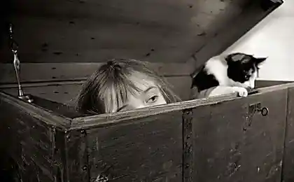 Дети и кошки (17 фотографий)