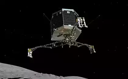 Philae в восьмой раз провел сеанс связи с Землей