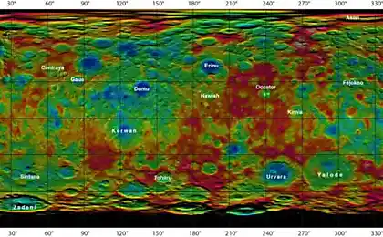 NASA released a map of Ceres