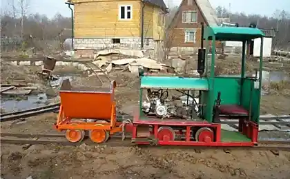 Железная дорога прямо во дворе дома! (6 фото)