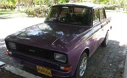 Русские авто на Кубе (24 фотографии)