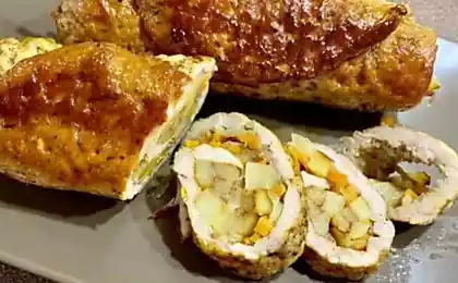 Рецепт мясного рулета с начинкой