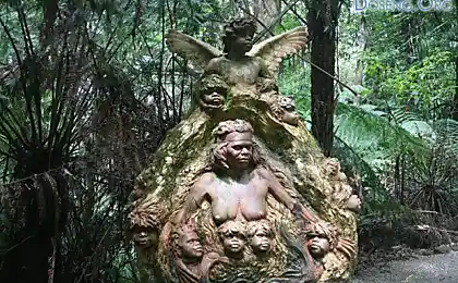 Forest statues