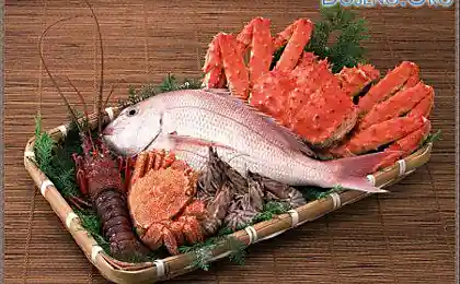 Подборочка свежих морепродуктов