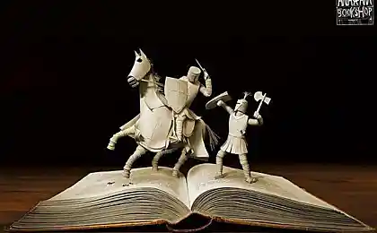 Резьба по книгам (29 фотографий)