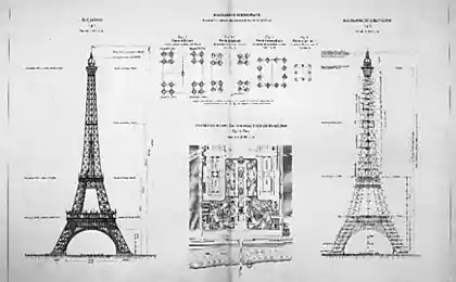 Архивные фотки строительства Эйфелевой башни