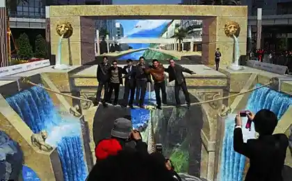 Самый большой 3D рисунок (3 фотографии)
