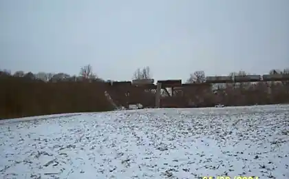 Кадры крушения поезда