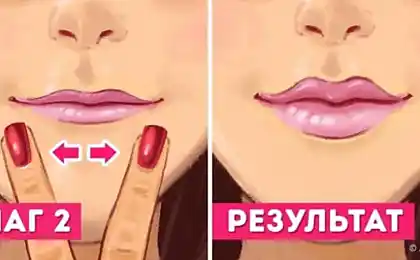Cómo hacer que los labios carnosos, sin inyecciones y филлеров