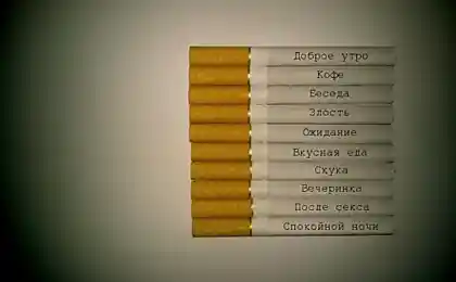 Распорядок дня курильщика