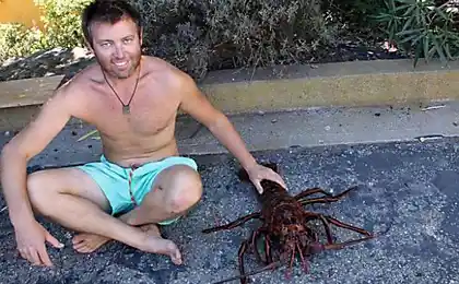 He was just walking along the beach, and then saw something.