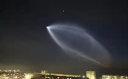 Пуск космических кораблей. Вида из окна