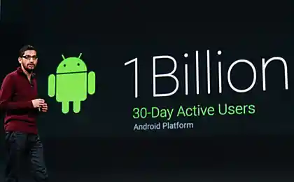 Google отчитался о миллиарде активных юзеров Android