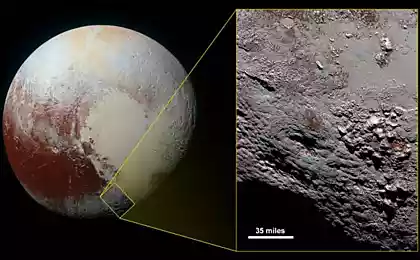 New Horizons прислал снимок вероятного криовулкана на Плутоне