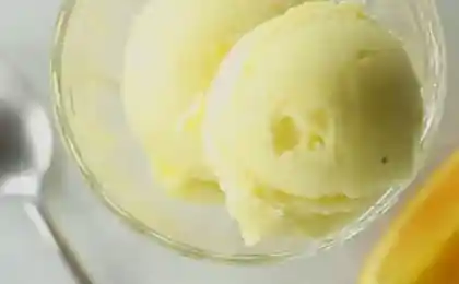 Pineapple Orange Sorbet.  Ананас апельсиновый сорбет.