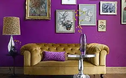 Diseño de interiores: las Variaciones de color violeta