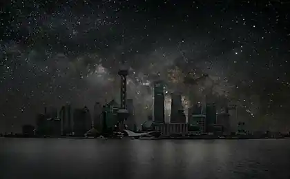 El cielo estrellado en sustitución de la iluminación urbana