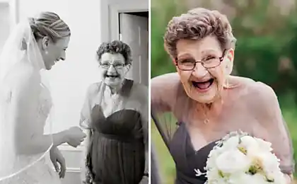 Granddaughter wanted the 89-year-old grandmother was a groomsman at her wedding