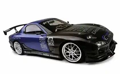 Mazda RX-7 екстремальні нахили.