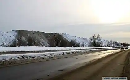 Свалка снега в Питере