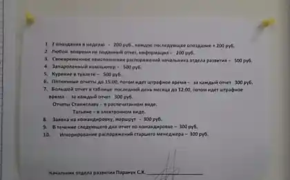 Бред на работе