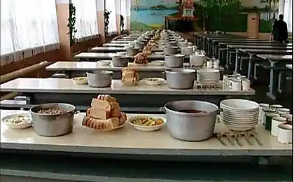 Обед в русской и американской армиях