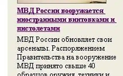 МВД России вооружается иностранными винтовками и пистолетами