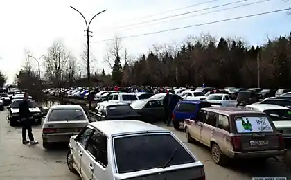 Наглухо затонированные создали пробку в Перми