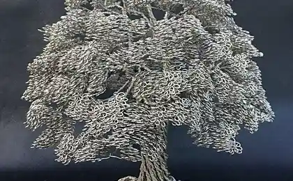 Dense Wire Tree Sculptures by Clive Maddisonby Christopher Jobson