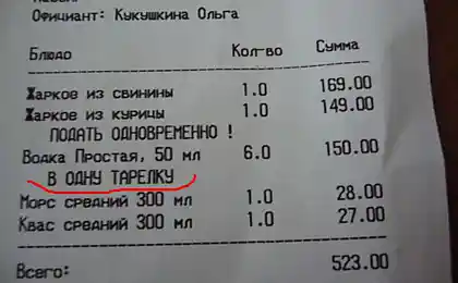Из мелкой посуды не пьём