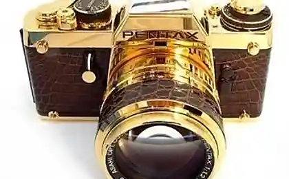 Фотоаппарат из чистого золота PENTAX LX