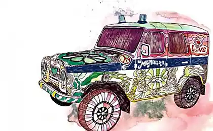 Новий патрульний автомобіль з хіппі