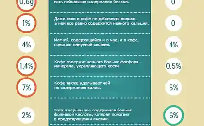 Учёные сравнили кофе и чай по девяти параметрам, и узнали, какой напиток полезнее. Узнайте и вы!