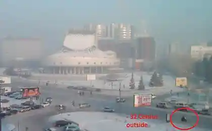 В Новосибирске -32°С