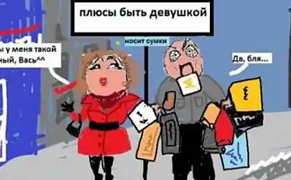 Взгляд со стороны "Плюсы быть девушкой"