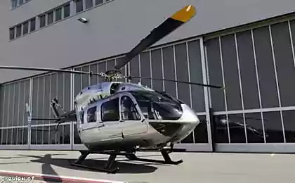 Немецкий автопроизводитель объединил усилия с компанией Eurocopter для создания этого уникального вертолета.