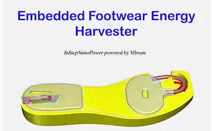 Инженеры разработали генератор без движущихся частей, встраиваемый в подошву