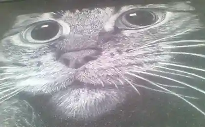 Рисунок мелом на асфальте