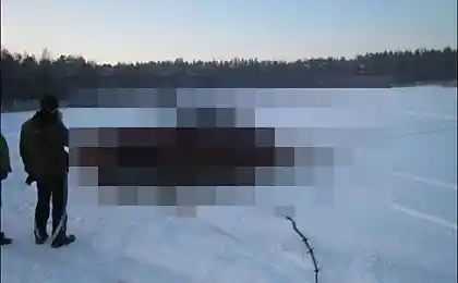Провалились под лед (6 фото)