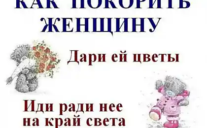 Как покорить женщину (9 фотографий)