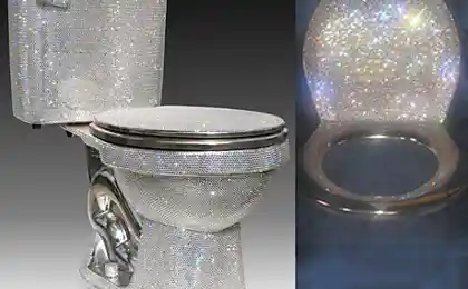 Унитаз с кристаллами Swarovski за 75 000