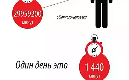 Инфографика: Сколько времени мы тратим на...