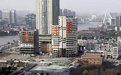 Снос зданий в Китае (8 фотографий)