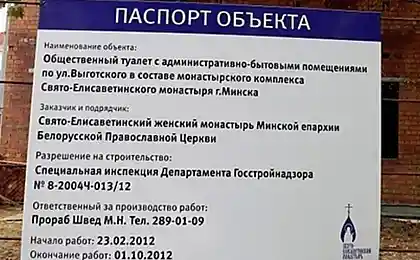 В Свято-Елисаветинском монастыре в Минске монахи строят трехэтажный туалет
