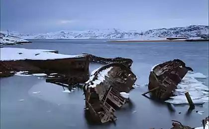 Кладбище кораблей в Териберке