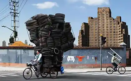 Сколько может увезти велосипед (9 фотографий)