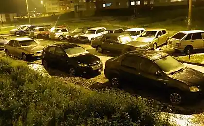 Сильный град в Пензе (6 фотографий)