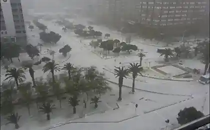 Snow in the capital of South Africa