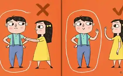Mira, como en el extranjero a los niños hablar de espacio personal