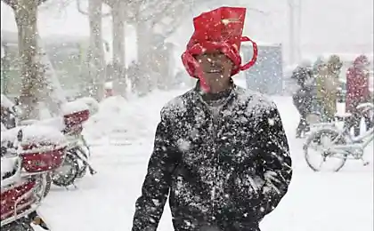 Китай полностью засыпало толстым слоем снега